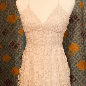 Hollister Cream Lace Sun Dress